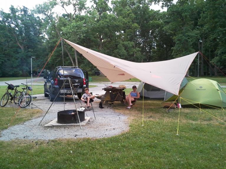 Tarp over tent with no trees CampingForums Online Camping Community